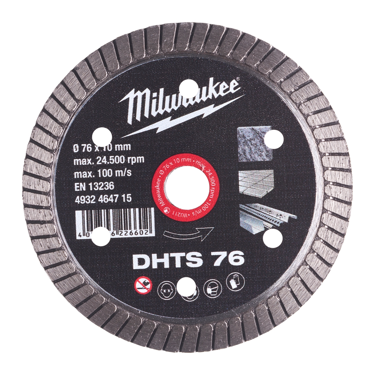 MILWAUKEE Diamanttrennscheibe DHTS 76 mm