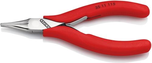 KNIPEX Elektronik-Greifzange Gesamt-L.115mm flachbreite Backen Form 1 Ku.-Überzug