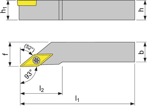 PROMAT Klemmdrehhalter SVJCR 2020 K11 re. vern. Außendrehen PROMAT