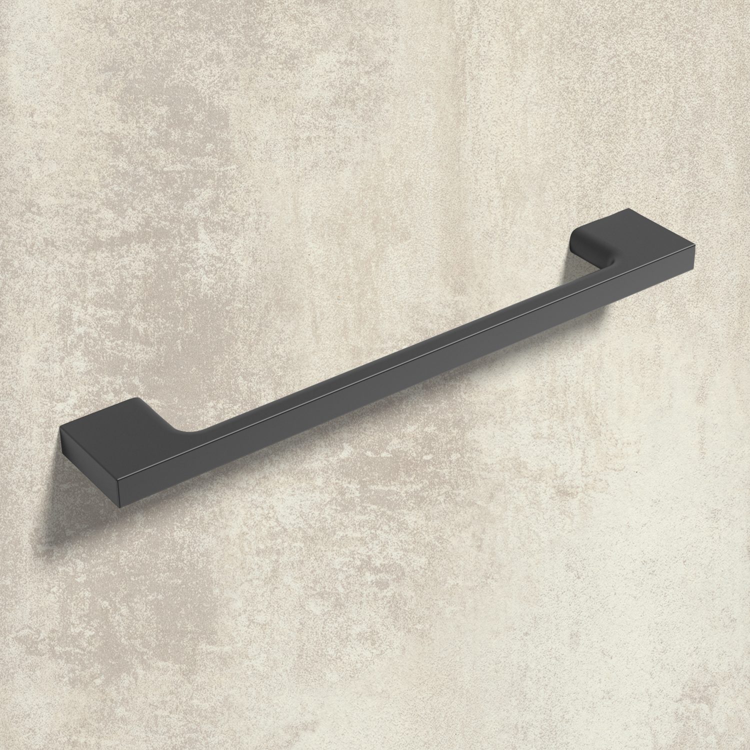 HETTICH Griff Belluno, •–• 160 / 192 mm, L 200 mm, B 9 mm, H 30 mm, Schwarz matt, 9270438