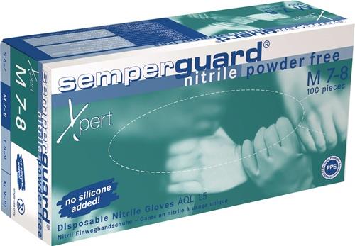 SEMPERMED Einweghandschuh SEMPERGUARD NITRIL XPERT SEMPERMED Gr.7-8blau Nitril 100 St./Box