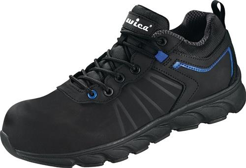 WICA Sicherheitsschuh VEZZO Gr.43 W.10,5 schwarz/blau S3 SRC EN20345 Action-Nubuklede