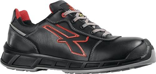 U.POWER Sicherheitshalbschuh Billie Gr.46 W.11 schwarz/rot S3 CI SRC ESD EN20345 Leder U