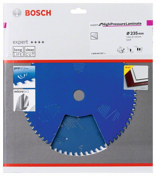 BOSCH Kreissägeblatt Expert for High Pressure Laminate, 235 x 30 x 2,8 mm, 64