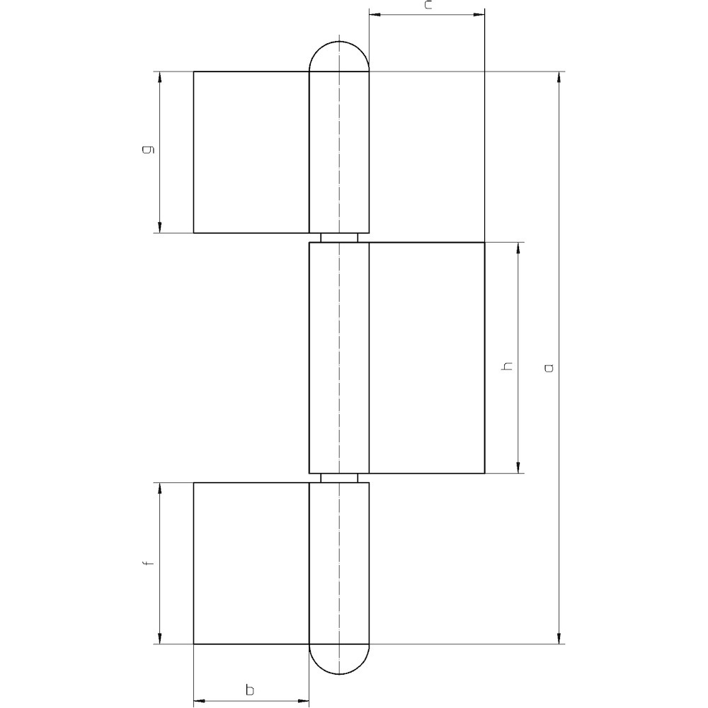 SIMONSWERK Anschweißband KO 8, 180mm, Stärke 4mm