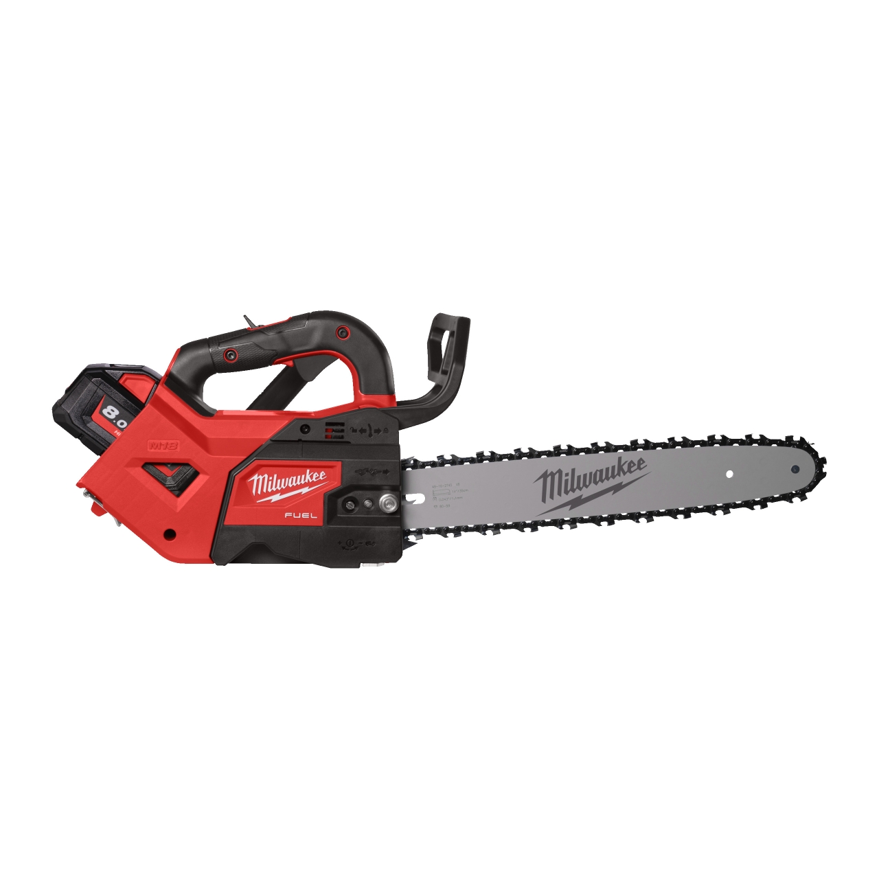 MILWAUKEE M18 FUEL™ Akku-Top-Handle-Kettensäge 35 cm Schwert FTHCHS35-802