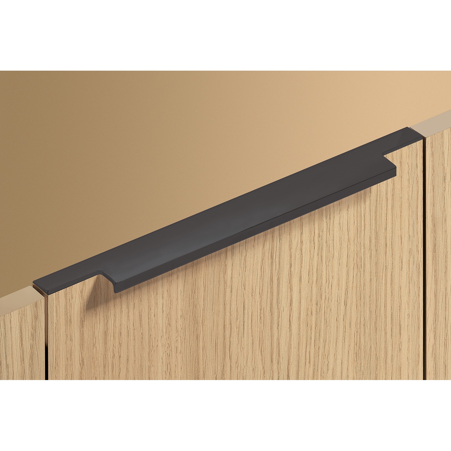 HETTICH Griffleiste Lamezia, L 795 mm, B 39 mm, Schwarz matt, 9265980