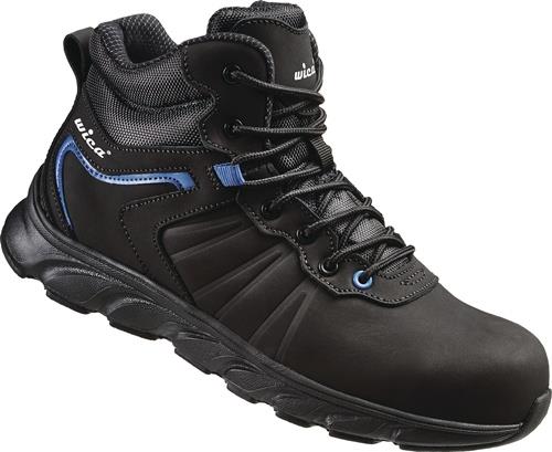 WICA Sicherheitsstiefel Mathi Gr.42 schwarz/blau S3 SRC EN20345 Leder WICA