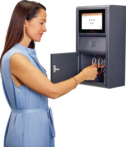 Elektr. Schlüsselschrank V-Touch-Pro H472xB250xT173mm Drehriegelschloss