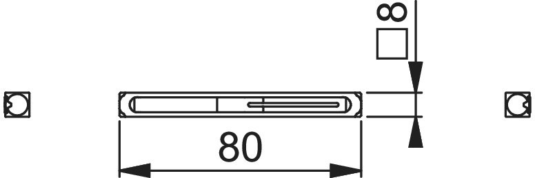 HOPPE® Profilvollstift, Eisen 80 mm verzinkt