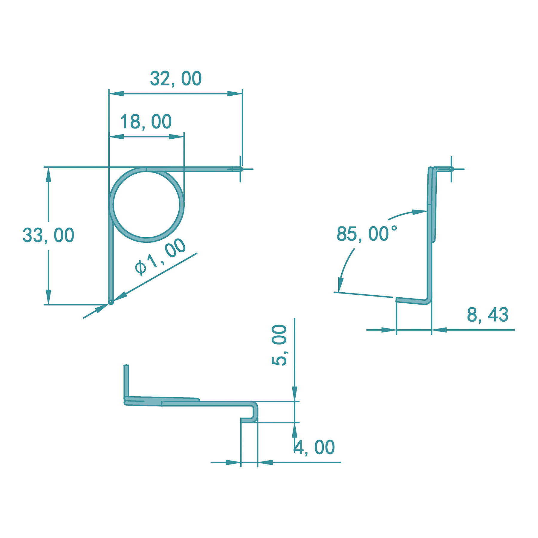 FEPS Spring PSK-Feder GU-FE001 LS für PSK-Fensterbeschläge der Marke GU Serie PSK 966/200 links