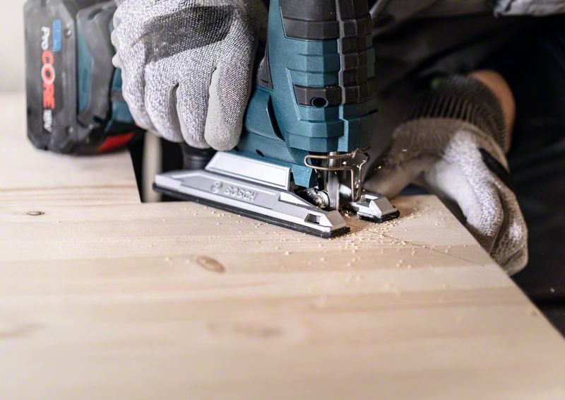 BOSCH EXPERT ‘Wood 2-side clean’ T 308 B Stichsägeblatt, 100 Stück. Für Stichsägen