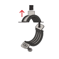 FISCHER Massivrohrschelle FRSM 1/2"