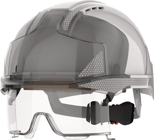 JSP Industriehelm EVO® VISTAlens® weiß/smoke ABS EN 397,EN 50365 JSP