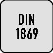PROMAT Tieflochspiralbohrer DIN 1869 Typ TS D.3,3mm HSS Zyl.schaft Reihe 1 PROMAT