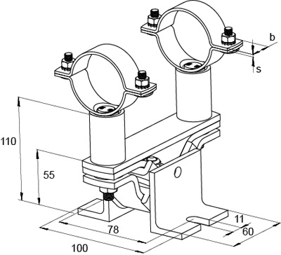 FISCHER Schallgedämmter Festpunkt FSFP 2"