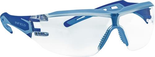 INFIELD SAFETY Schutzbrille Protor EN 166 Fassung:blau Scheibe:klar PC INFIELD SAFETY