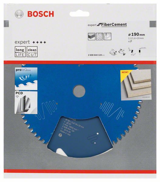 BOSCH Kreissägeblatt Expert for Fibre Cement, 190 x 20 x 2,2 mm, 4