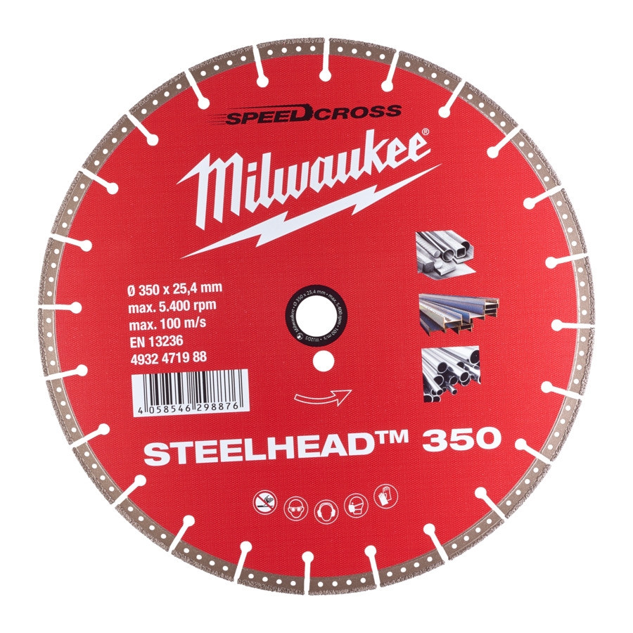 MILWAUKEE Diamant-Trennscheibe DH STEELHEAD 350