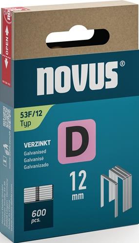 NOVUS Flachdrahtklammer D Typ 53 F B11,3xL12mm Draht-B.1,25mm 600 St.NOVUS