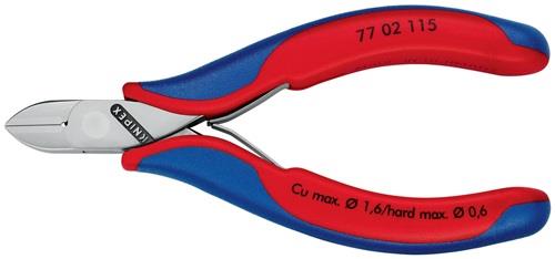 KNIPEX Elektronikseitenschneider L.115mm Form 0 Facette ja,kl.2K-Hülle