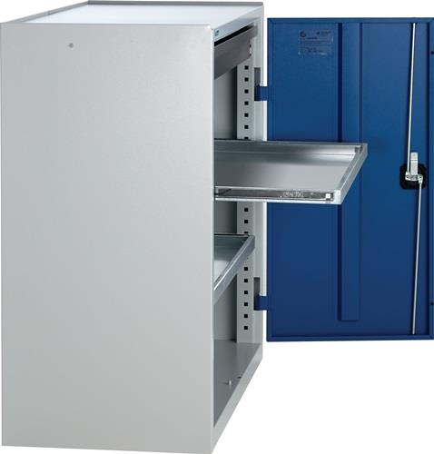 STUMPF Werkzeug-/Beistellschrank H1000xB1000xT500mm 1Schubl.,2Bd.lichtgrau/enzianblau