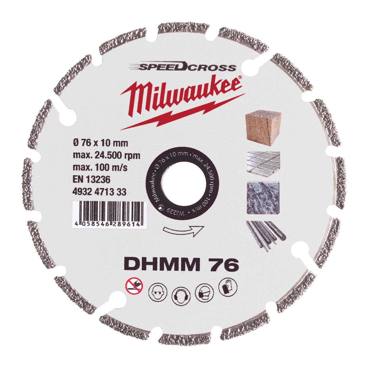 MILWAUKEE Diamanttrennscheibe 76 - 1 pc