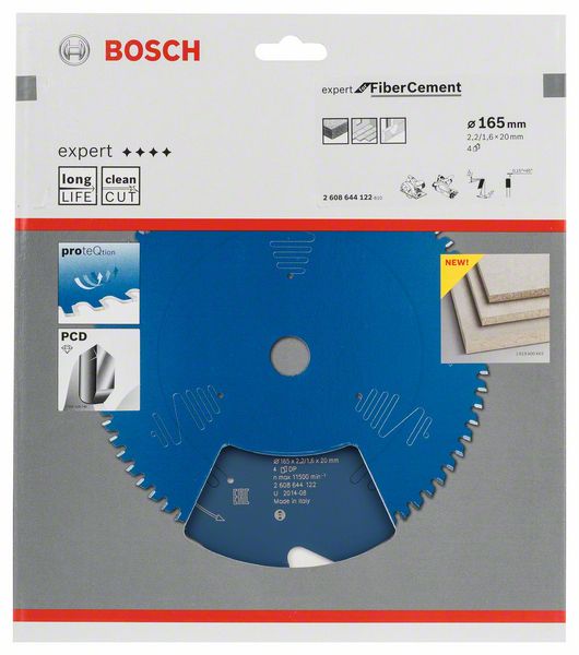 BOSCH Kreissägeblatt Expert for Fibre Cement, 165 x 20 x 2,2 mm, 4