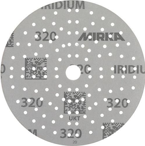 MIRKA Haftschleifscheibe IRIDIUM Grip 121L 150mm K.320 f.HO/Metall/Lack/Ku.