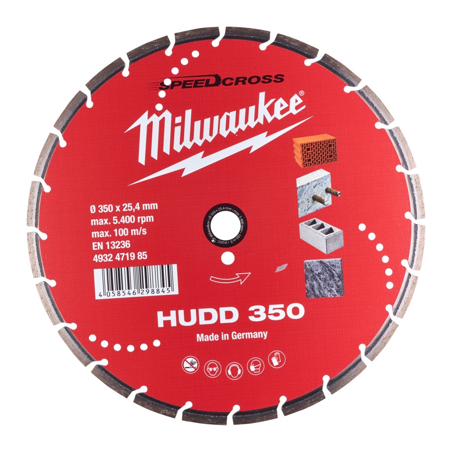 MILWAUKEE Diamant-Trennscheibe SPEEDCROSS HUDD350