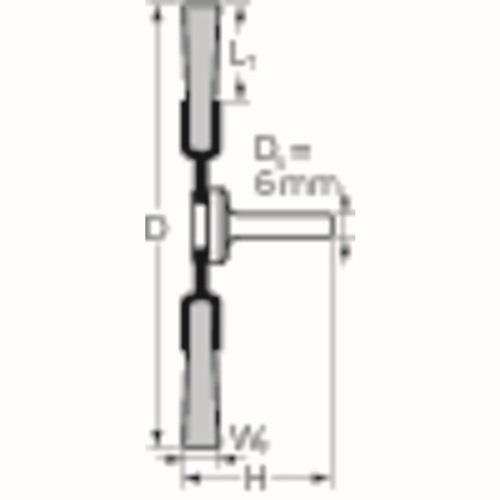 PFERD Rundbürste RBU ST D.70mm Drahtstärke 0,3mm STA 15mm PFERD