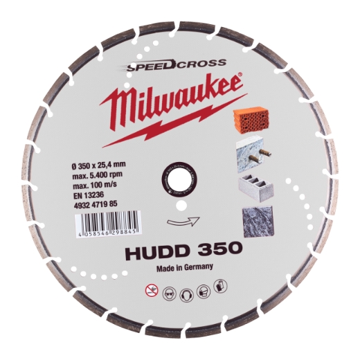 MILWAUKEE Diamant-Trennscheibe SPEEDCROSS HUDD350