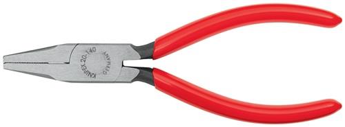 KNIPEX Flachzange Gesamt-L.140mm Kopf pol.schwarz atram.Ku.-Überzug KNIPEX