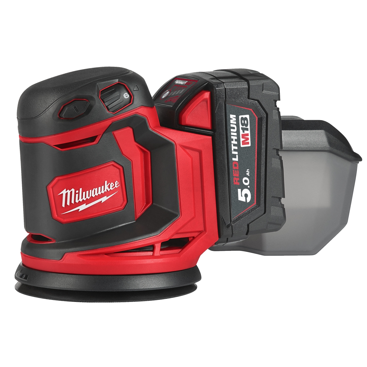 MILWAUKEE M18BOS125-502B AKKU-EXZENTERSCHLEIFER IN2