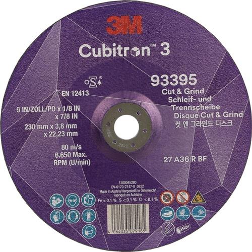 3M Schruppscheibe Cubitron™ 3 Cut and Grind D230xS3,2mmKörnung 36+ gekr.Cubitron™ 8