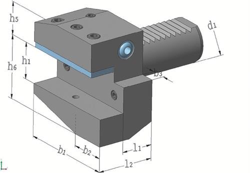 PROMAT Radialwerkzeughalter B1 DIN 69880 VDI40 re.PROMAT