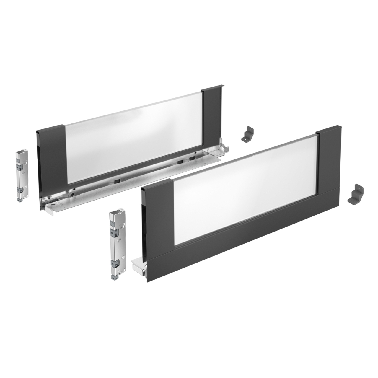 HETTICH AvanTech YOU Inlayzarge, 500 mm, anthrazit, links und rechts, 9257190