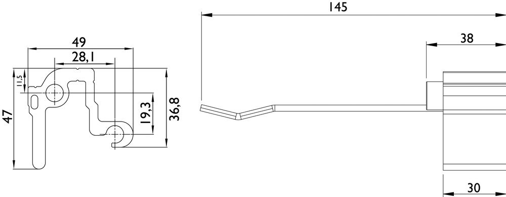 HERMAT Schiebetürbeschlag SAN REMO Dusche 9170.GKT/Glas, 80 kg., Aluminium