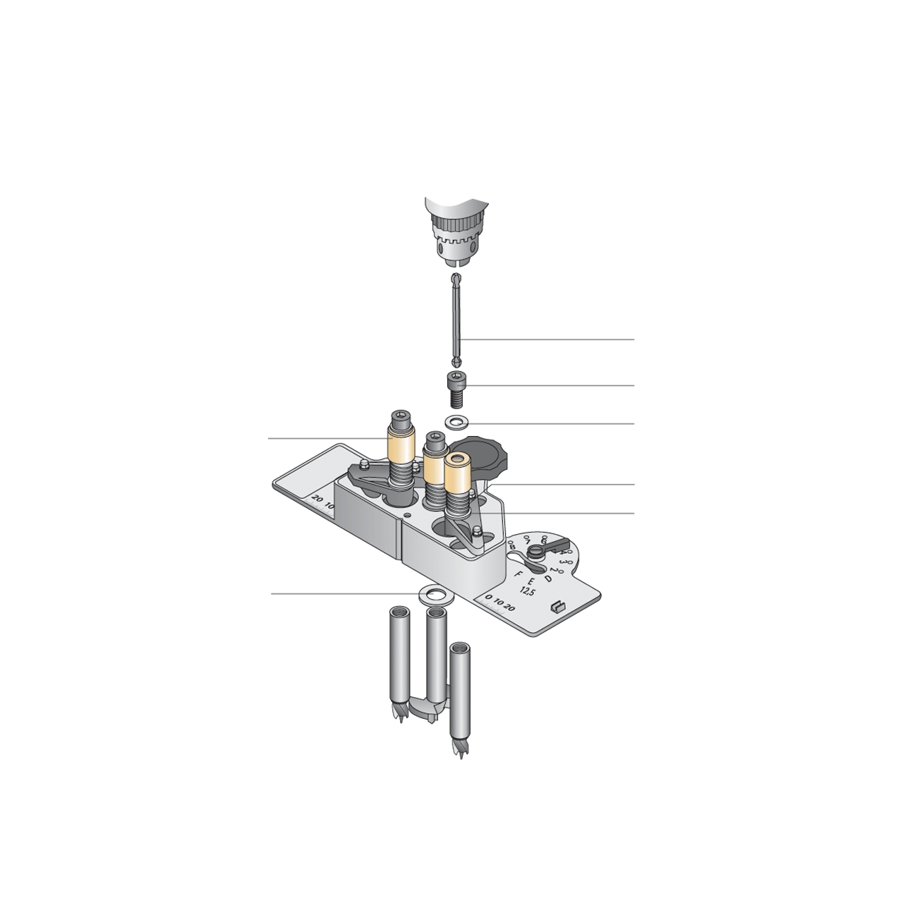 HETTICH 13. Bohrer ø 18 mm für Tablarverbinder VB 54 Toolex, 20168