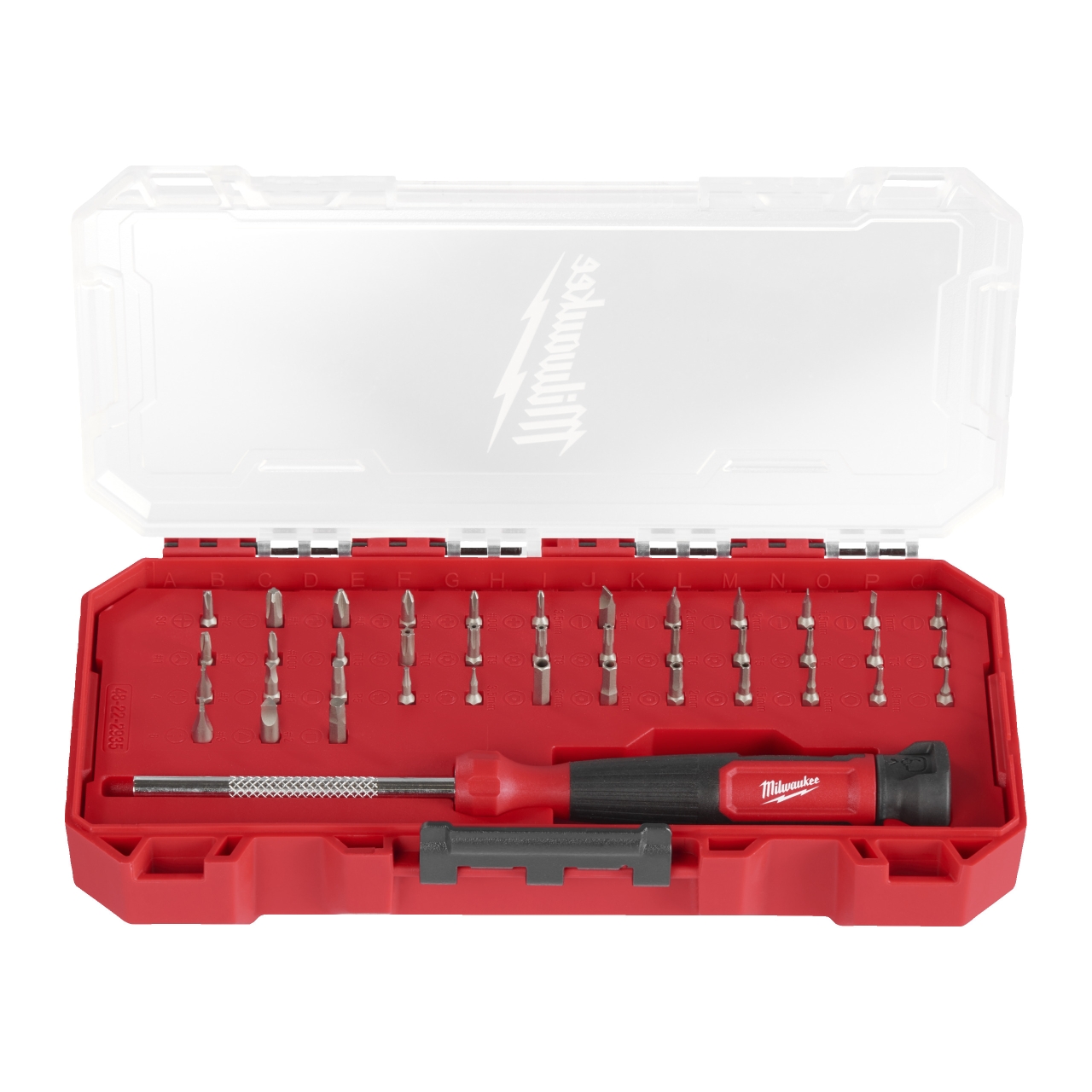 MILWAUKEE 39-teiliges Set in PACKOUT kompatibler Kassette Feinschraubendreher 39 in 1