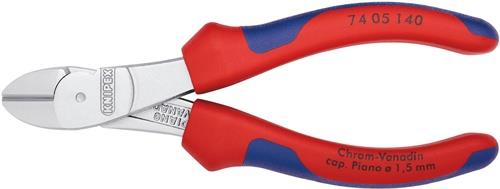 KNIPEX Kraftseitenschneider L.140mm Form 0 Mehrkomp.-Hülle KNIPEX