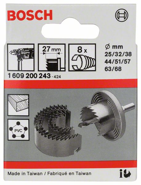 BOSCH Sägekranz-Set, 8-teilig, 25 - 68 mm