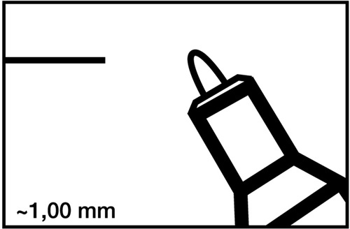 EDDING Permanentmarker 400 blau Strich-B.1mm Rundspitze EDDING