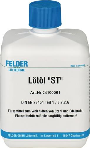 FELDER Lötöl ST 500 ml Flasche DIN/EN29454-1 FELDER