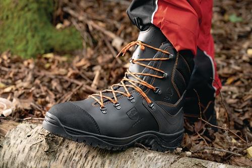 SOLIDUR Forstsicherheitsstiefel KAILASH Gr.44 schw./orange LederS3 HRO CI HI SRC SOLIDUR