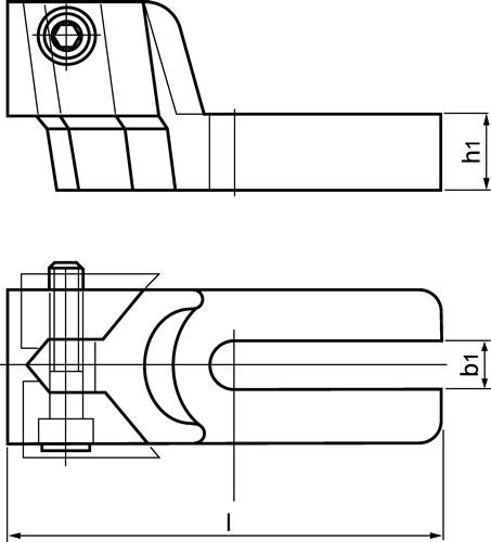 Tiefspannbacke Maxi-Bulle,Nr. 6494 22/24/28/30/32/36mm AMF