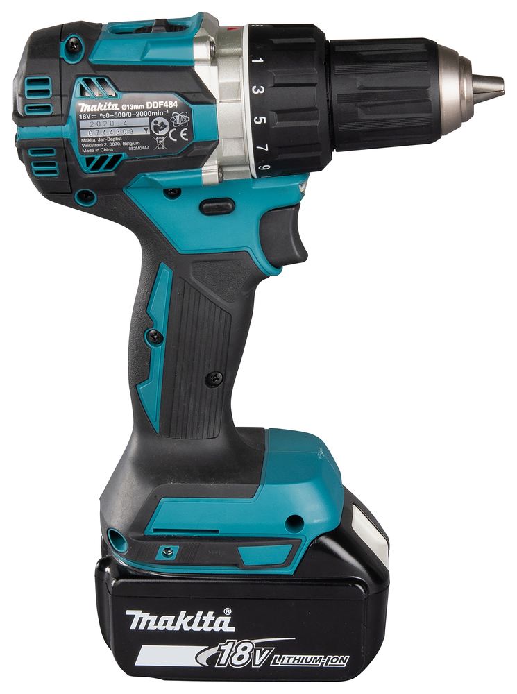 Makita Akku-Bohrschrauber 18V / 3x 5,0 Ah Akkus und Ladegerät DDF484RT3J