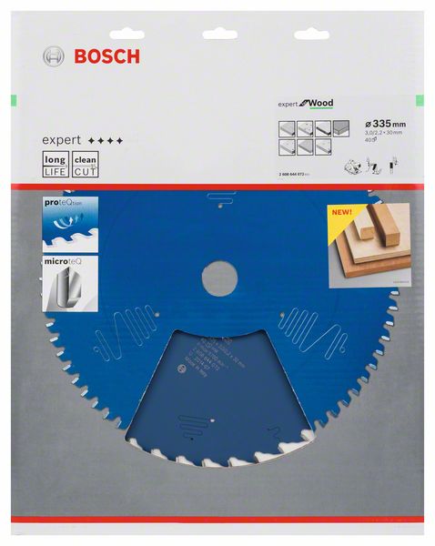 BOSCH Kreissägeblatt Expert for Wood, 335 x 30 x 3,0 mm, 40