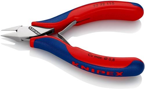 KNIPEX Elektronikseitenschneider L.115mm Form 4 Facette ja,kl.2K-Hülle