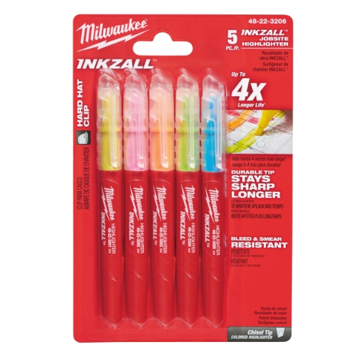 MILWAUKEE INKZALL Leuchtmarker farb.sortiert (5pc)